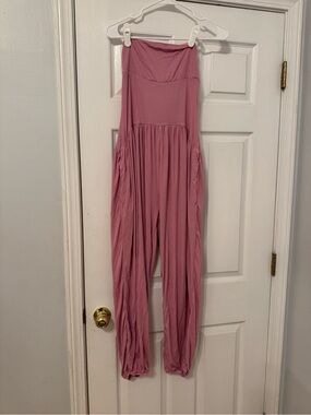 HALARA | Strapless Side Pocket Casual Jumpsuit